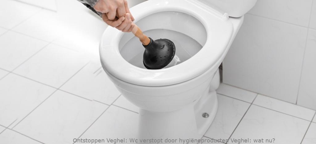 Wc verstopt door hygiëneproducten Veghel: wat nu?